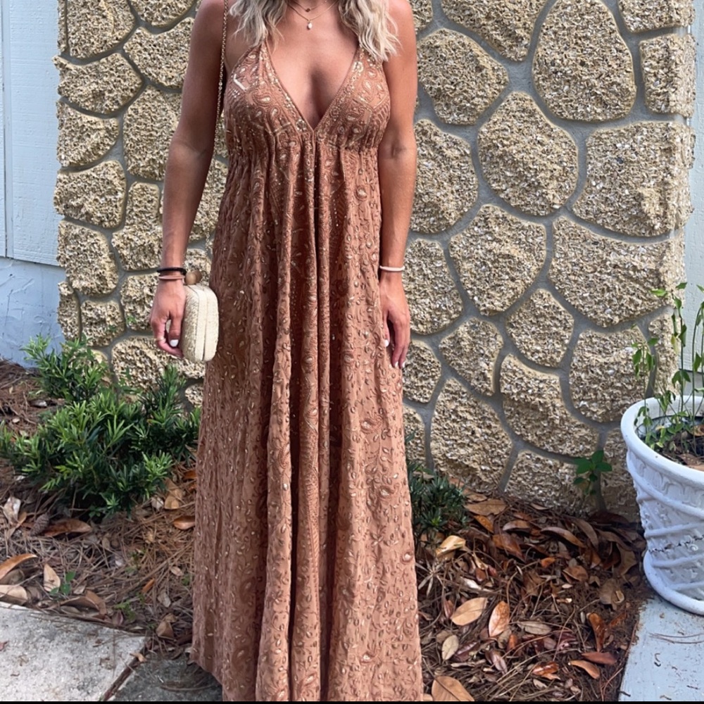 Embellished dress made in India